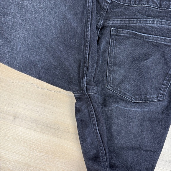 Zara Black Ankle Cropped Kick Flare Jeans, Size 10 - Picture 4 of 6